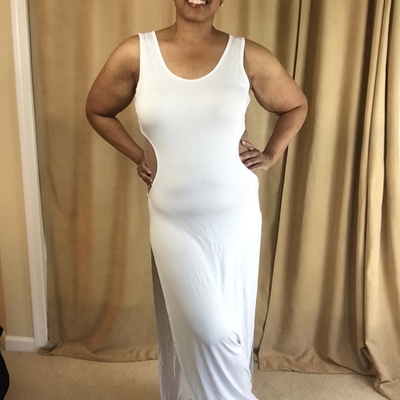 NWT Sexy Split Hem Maxi Dress w/ Cutouts Sz 3XL - Picture 8 of 16